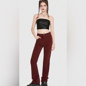 J. Crew Maroon Bootcut Corduroy Pants